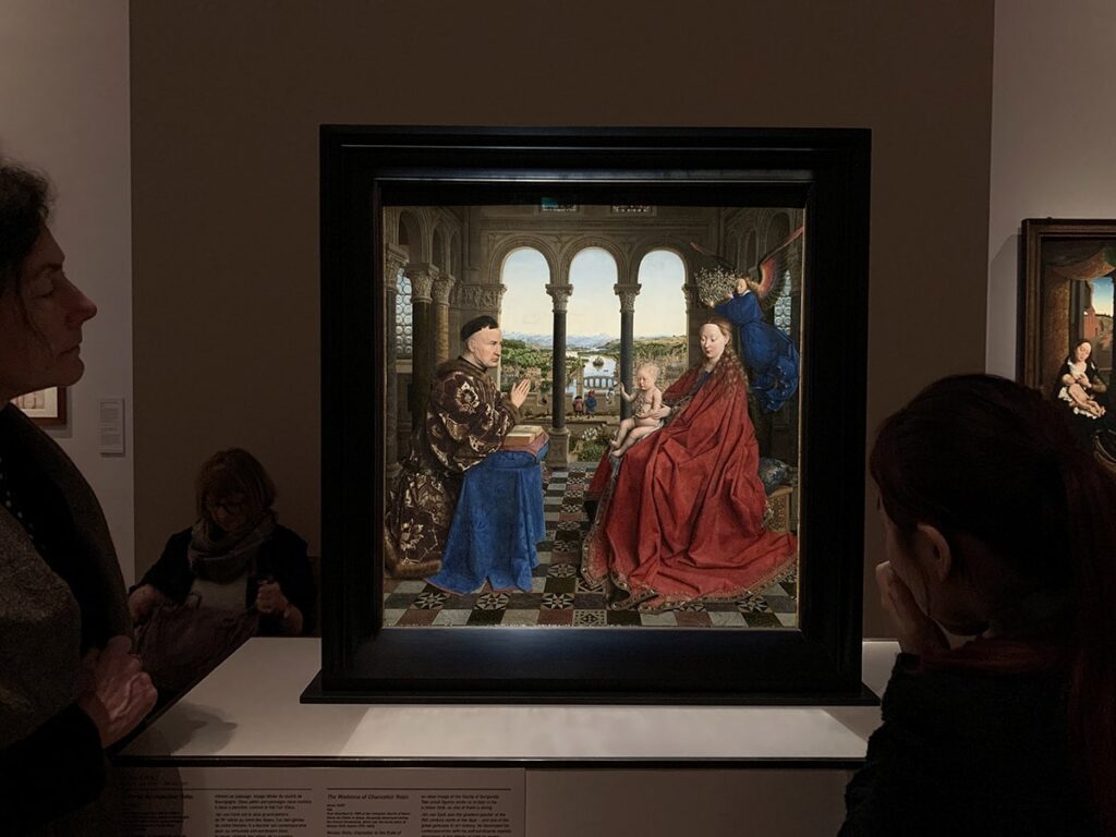 Van Eyck - La vierge du chancelier Rollin